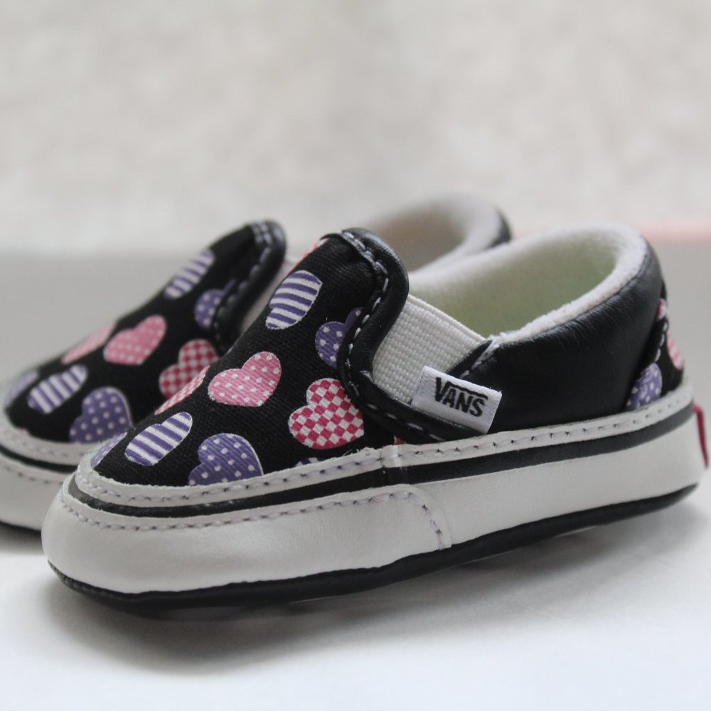 Newborn Baby Girl VANS Hearts Size 1